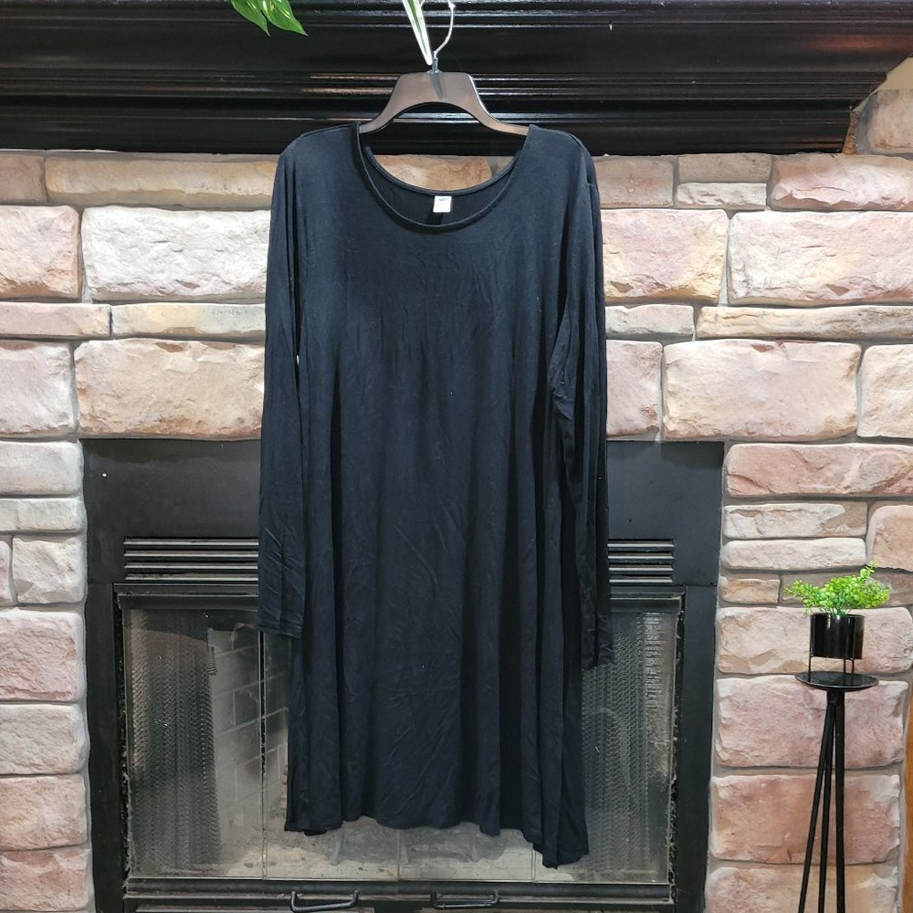 Black long sleeve Old Navy dress Size XL